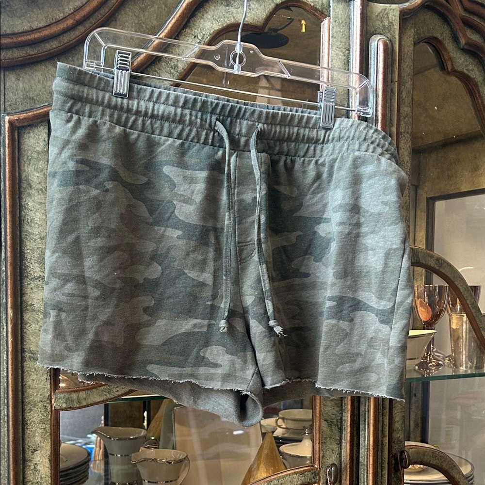 Camo Green Women's Athletic Shorts